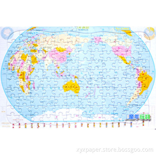 Jigsaw Puzzle of World for Promotion and Education